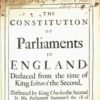 The Constitution of Parliaments in England (1680)