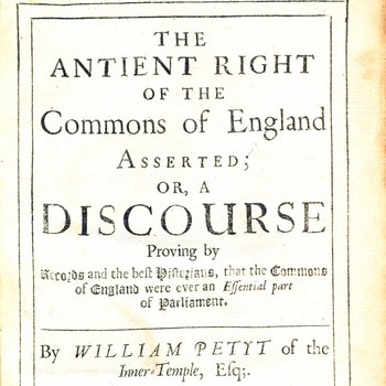 The Antient Right of the Commons of England Asserted (1680)