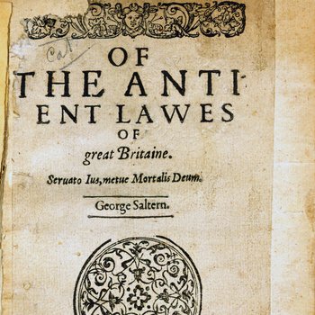 Of the Antient Lawes of Great Britaine (1605)