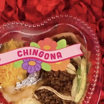 Photograph of Nana's Taqueria Valentine's Day Plate 2 (chingona)