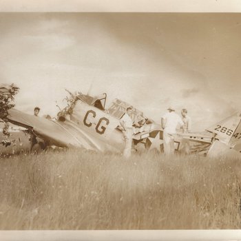 Watters Jim Course 25 Image 4 AT-6 code CG crash Sept 1945
