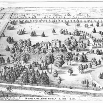 Hope College Campus, Circa 1875