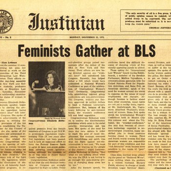 1975 - Justinian - Feminists Gather at BLS