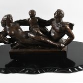 "Wave of Life" maquette by Wheeler Williams, circa 1952 [angled view]