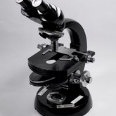 Microscope used by cell biologist, T.Ch Hsu, PhD