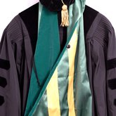 Graduation cap and gown belonging to John Mendelsohn, MD