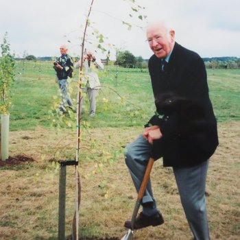 5BFTS Grove at the NMA Dedication and Tree Planting September 2002. Image 2