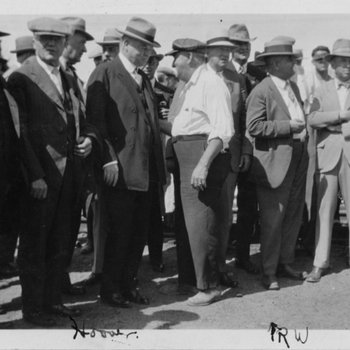 President Hoover Meets with the Public