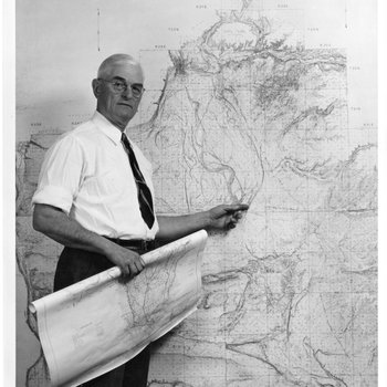 Frank Banks and Columbia Basin Map