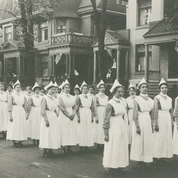 Nurses' parade, 1918