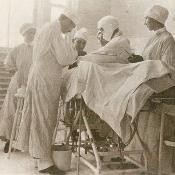 Surgical procedure, 1912