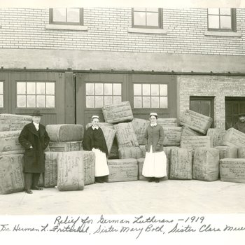 Relief parcels for German Lutherans following WWI, 1919