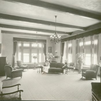 Sitting room of nurses' dormitory