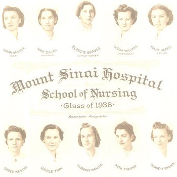 Mount Sinai School of Nursing, Portrait of class of 1938