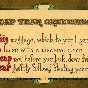 Leap Year Greetings : This Is Leap Year