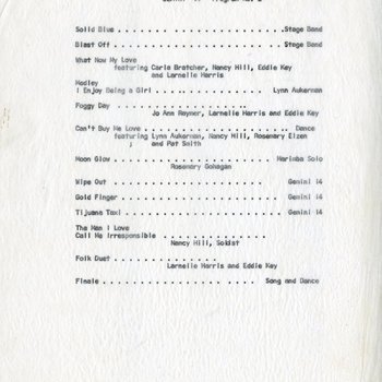 Gemini 14 Set List 2