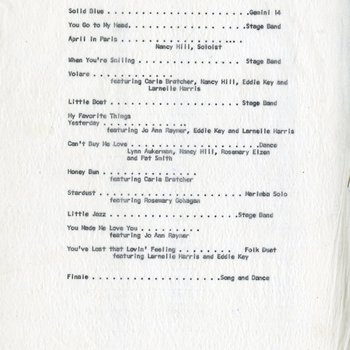 Gemini 14 Set List