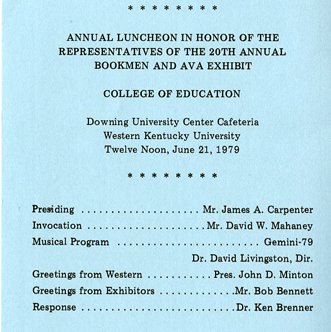 Gemini 79 - Bookmen & AVA Exhibit Program