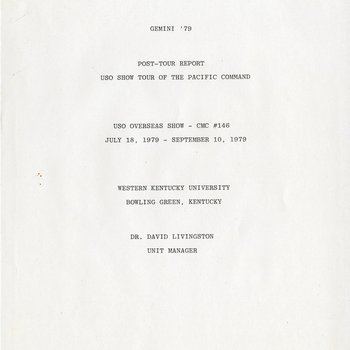 Gemini 79 Post-Tour Report