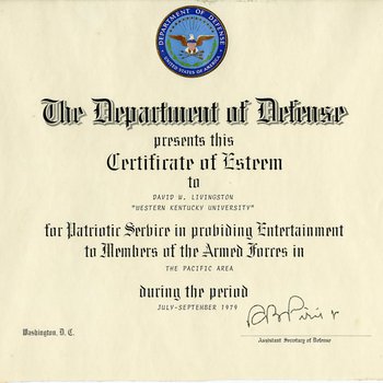 Gemini 79 Certificate of Esteem