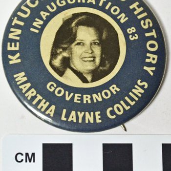 Martha Layne Collins Inauguration Button