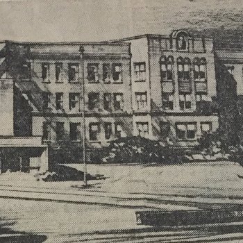 Drawing of Hartford Hospital exterior, 1956 December