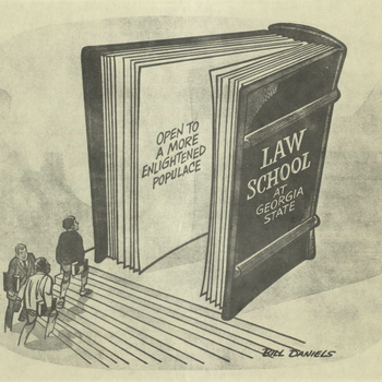 Atlanta Journal-Constitution Editorial Cartoon Concerning Georgia State Law's Effect on the Enlightenment of the Populace