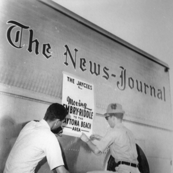 A Newspaper Van being Loaded for the Move to Daytona
