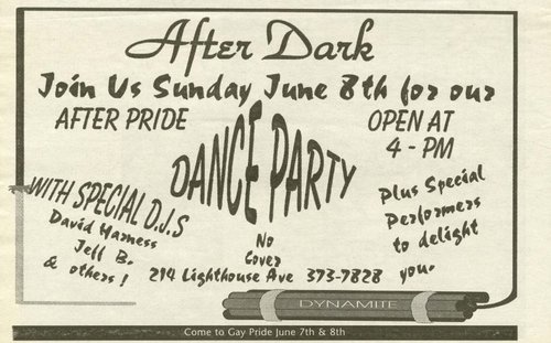 After Dark Advertisement The Paper V4N1 May-June 1997