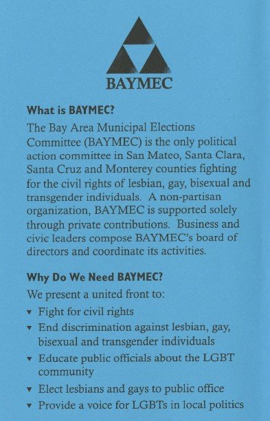 BAYMEC Pamphlet Selection 2002