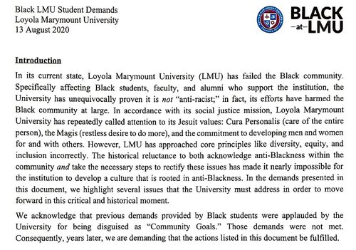 Black at LMU Student Demands_Aug 13 2020_1