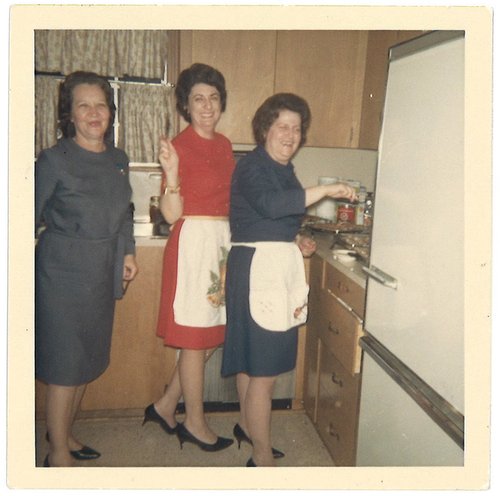 (left) Ladell Sherman, (center) Rubie Sherman, (right) Berenice Tonos, January 1964