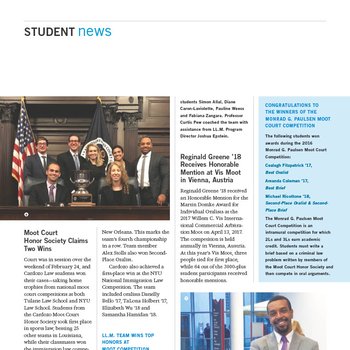 Cardozo Students Dominate Moot Court in 2017
