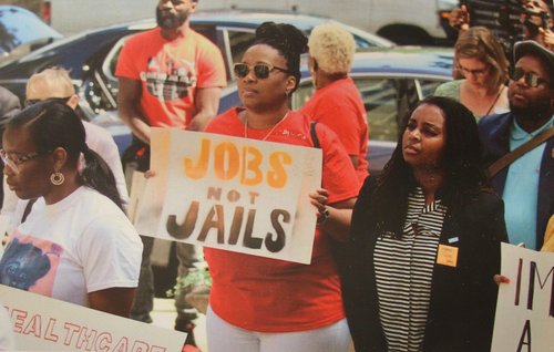 Roberta Myers, Director of State Strategy at the Legal Action Center, participates in Close the Jail ATL&#x27;s Redemption Day on May 20, 2019