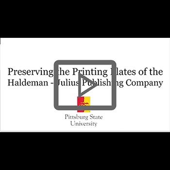 Preserving the Printing Plates of the Haldeman-Julius Publishing Company