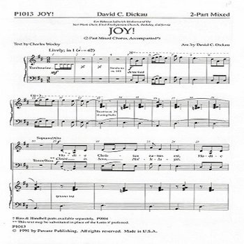 Joy!: 2-Part Mixed Chorus, Accompanied