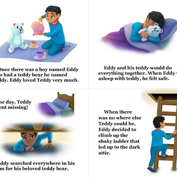 Eddy and his Teddy: Pages 4-7