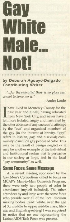 Gay While Not The Paper Vol 1 No 6 April-May 1995