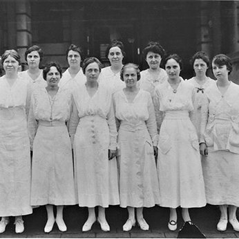 Nurses at the War Demonstration Hospital