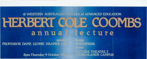 1987 HCC Lecture Banner