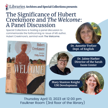 The Significance of Hubert Creekmore and The Welcome: A Panel Discussion