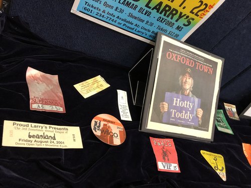 assorted ephemera, including ticket stubs and VIP credentials from concerts, and issue of Oxford Town featuring Shapiro on the cover.