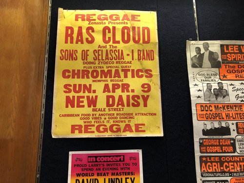 poster for reggae artist Ras Cloud and the Sons of Selassia with extra special guest Chromatics, on Sun. Apr. 9 at New Daisy on Beale Street (Memphis), year unknown.