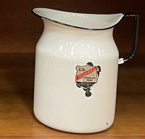 Enameled ware pitcher
