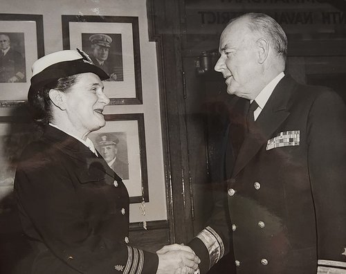 Sara Krout at her retirement January 8th, 1962