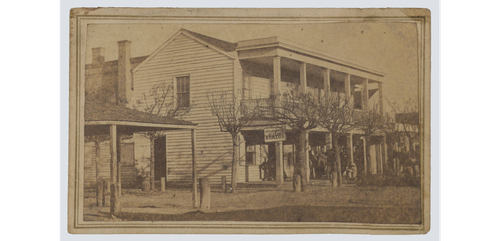 Photograph of the Miller Hotel, by Louis de Planque, c. 1860s