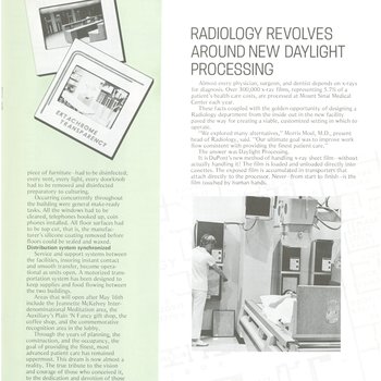 Daylight processing x-ray technology, 1976