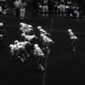 1971 Otterbein College (0) at University of Mt. Union (42) Football Film, 1 of 2