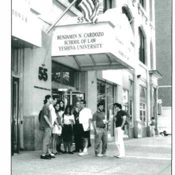 Outside 55 Fifth Avenue: Cardozo’s Front Steps