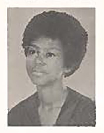 Sharon Tucker student photo, 1972